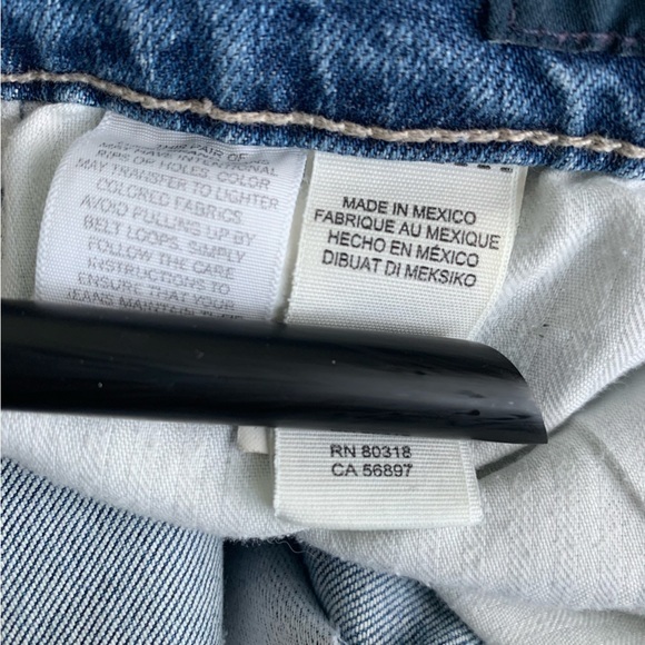 Lucky Brand Ava mid rise skinny jeans embroidered floral front‎ and rear, size 2 - Picture 7 of 14